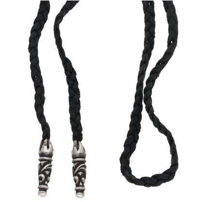 Chrome Hearts Scroll Leather Necklace Multi Size ONE SIZE
