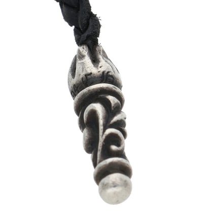 Chrome Hearts Scroll Leather Necklace Multi Size ONE SIZE