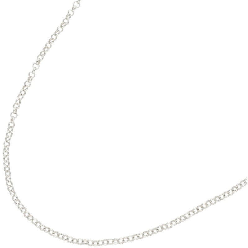 Chrome Hearts 925 Roll Chain Necklace Silver Size 20INCH