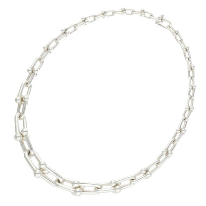TIFFANY&Co. HardWear Graduated Silver Necklace Size 18INCH