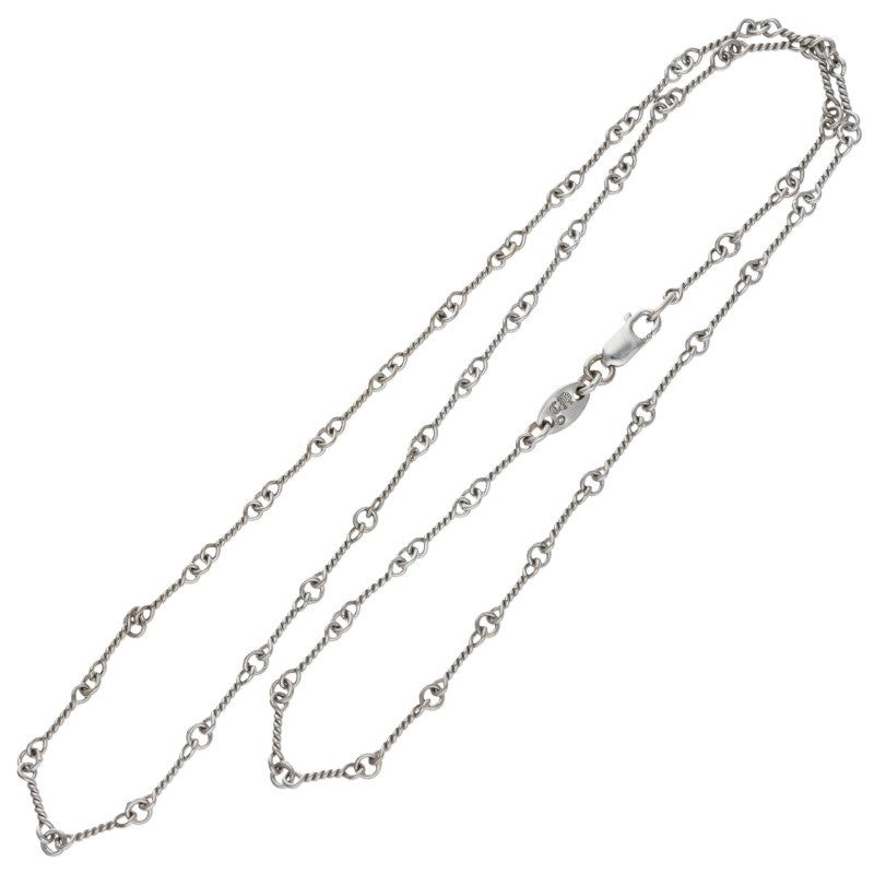 Chrome Hearts 18K White Gold Chain Necklace Size 18INCH