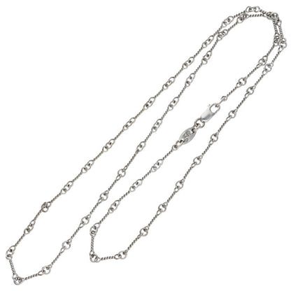 Chrome Hearts 18K White Gold Chain Necklace Size 18INCH