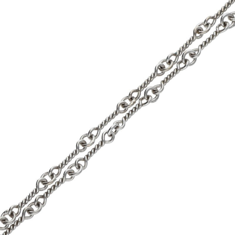 Chrome Hearts 18K White Gold Chain Necklace Size 18INCH