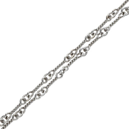 Chrome Hearts 18K White Gold Chain Necklace Size 18INCH