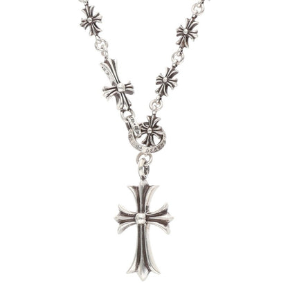 Chrome Hearts 925 Choke Chain Necklace Silver Size 24