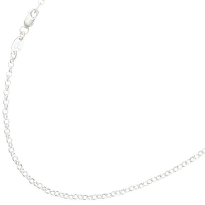 Chrome Hearts Roll Chain Silver Necklace Size 16INCH