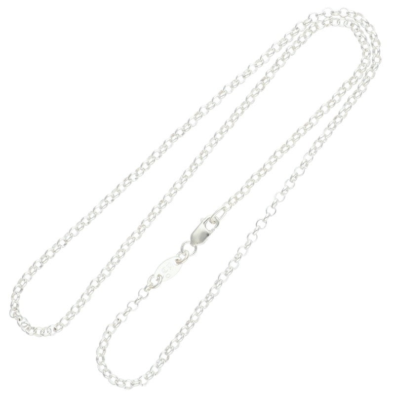 Chrome Hearts Roll Chain Silver Necklace Size 16INCH