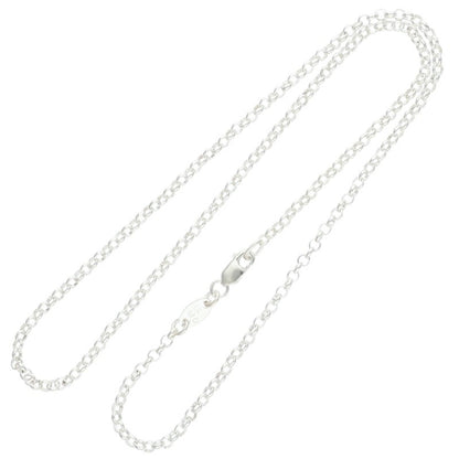Chrome Hearts Roll Chain Silver Necklace Size 16INCH