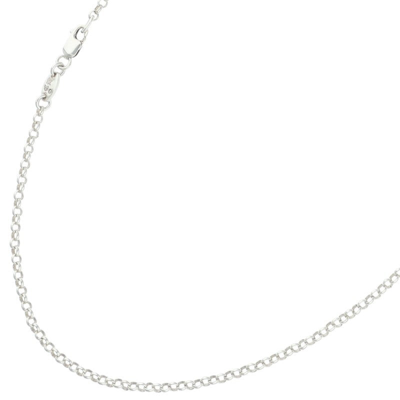 Chrome Hearts ROLL CHAIN Silver Necklace Size 16INCH