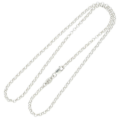 Chrome Hearts ROLL CHAIN Silver Necklace Size 16INCH