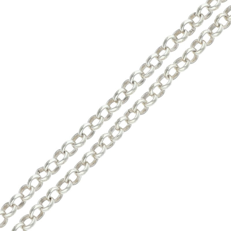 Chrome Hearts ROLL CHAIN Silver Necklace Size 16INCH