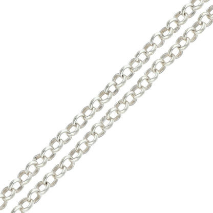Chrome Hearts ROLL CHAIN Silver Necklace Size 16INCH