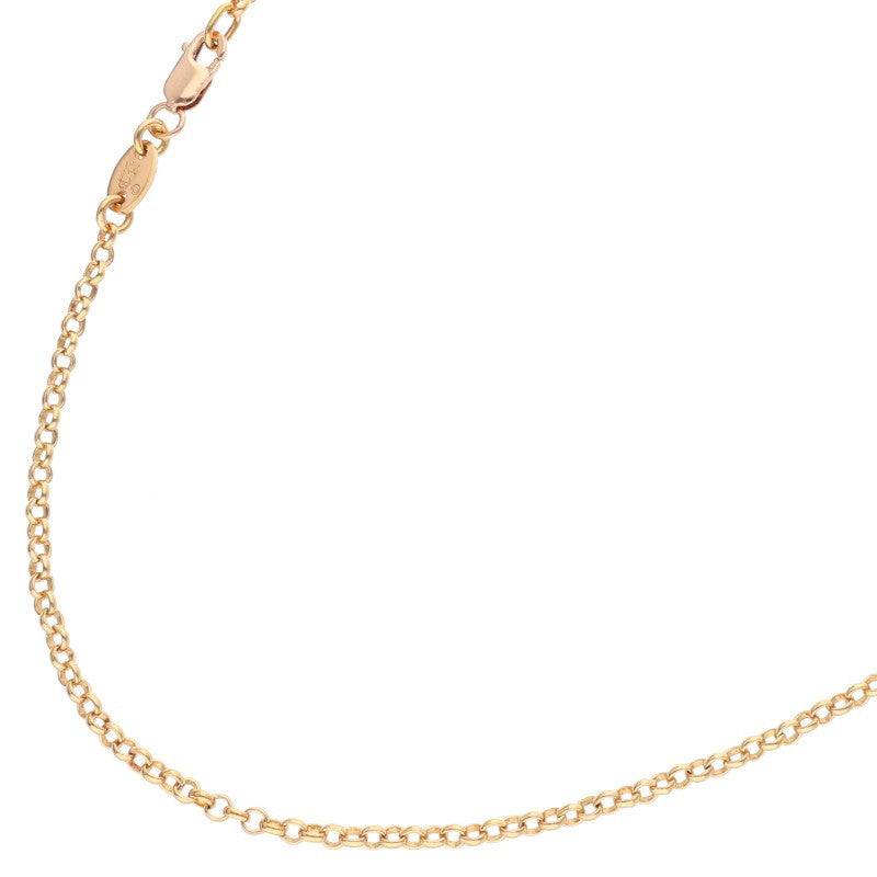 Chrome Hearts 22K Gold Roll Necklace Yellow Size 24INCH