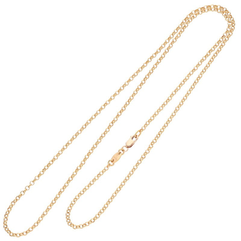 Chrome Hearts 22K Gold Roll Necklace Yellow Size 24INCH