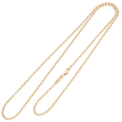 Chrome Hearts 22K Gold Roll Necklace Yellow Size 24INCH