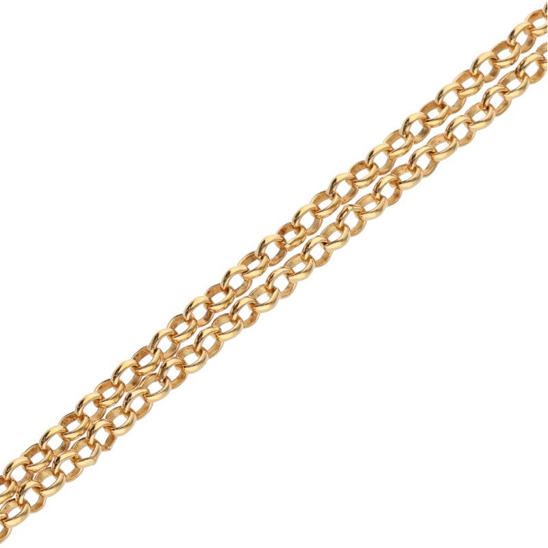 Chrome Hearts 22K Gold Roll Necklace Yellow Size 24INCH
