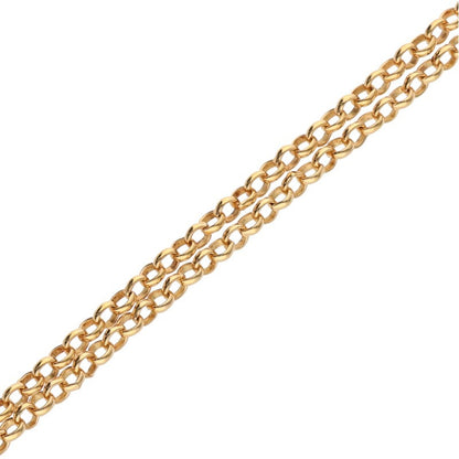 Chrome Hearts 22K Gold Roll Necklace Yellow Size 24INCH