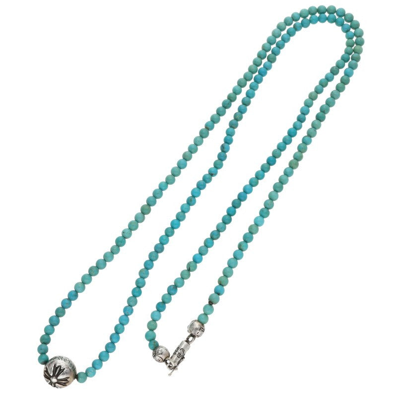Chrome Hearts 4mm Turquoise Beaded ONE SIZE Necklace Size ONE SIZE