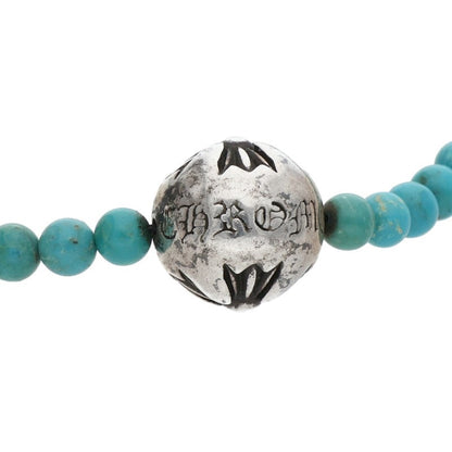 Chrome Hearts 4mm Turquoise Beaded ONE SIZE Necklace Size ONE SIZE