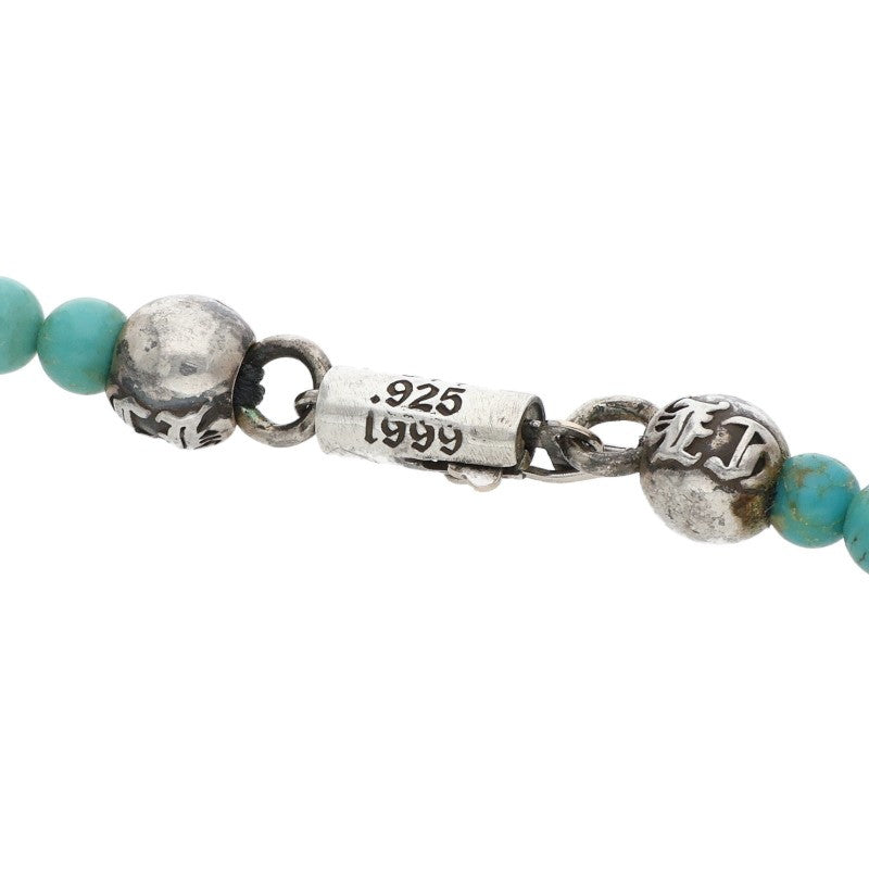 Chrome Hearts 4mm Turquoise Beaded ONE SIZE Necklace Size ONE SIZE