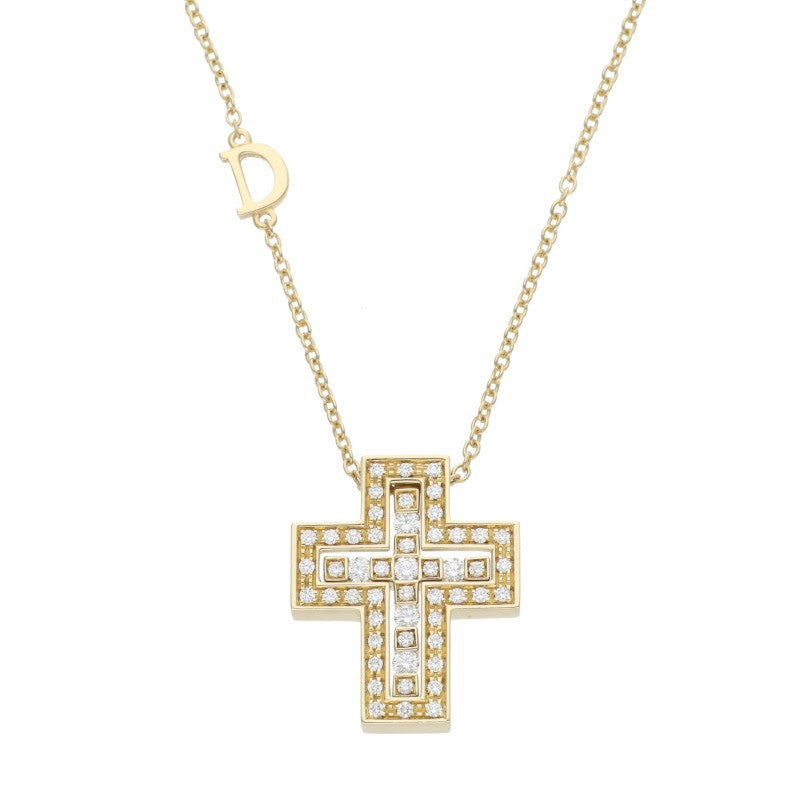 DAMIANI Belle Époque K18YG Diamond Necklace Size XS