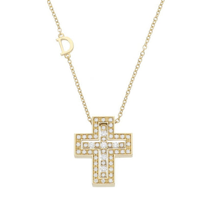 DAMIANI Belle Époque K18YG Diamond Necklace Size XS