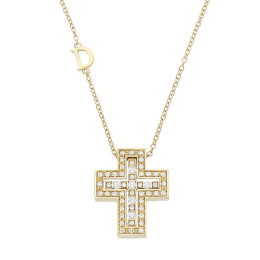 DAMIANI Belle Époque K18YG Diamond Necklace Size XS