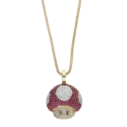 Bijouterie Gonin 14K Mushroom Motif Necklace