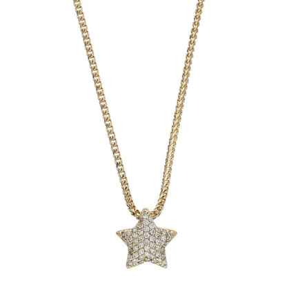 Bijouterie Gonin 14K Gold/Clear Motif Necklace Size ONE SIZE