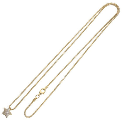 Bijouterie Gonin 14K Gold/Clear Motif Necklace Size ONE SIZE