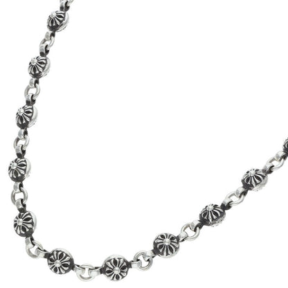 Chrome Hearts #1 Cross Ball Silver Necklace Size 20INCH