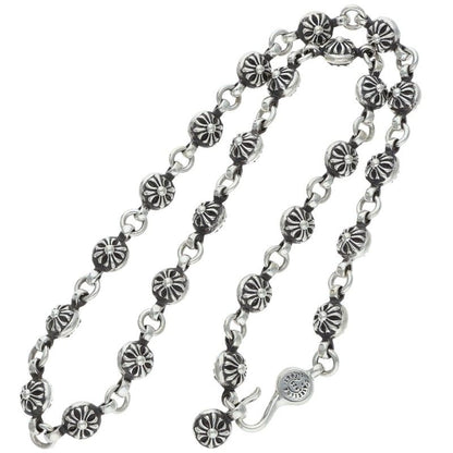 Chrome Hearts #1 Cross Ball Silver Necklace Size 20INCH