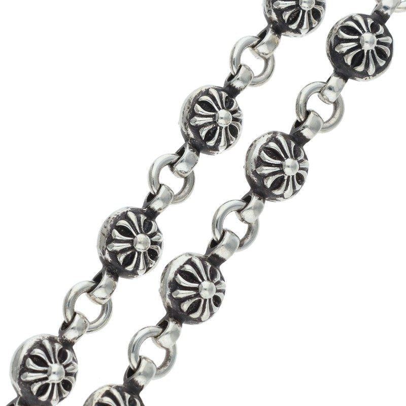 Chrome Hearts #1 Cross Ball Silver Necklace Size 20INCH