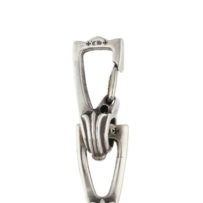 Chrome Hearts WINDOW CHAIN CHKR Silver Necklace Size 16INCH