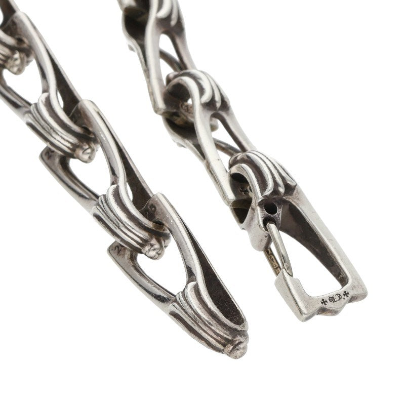 Chrome Hearts WINDOW CHAIN CHKR Silver Necklace Size 16INCH