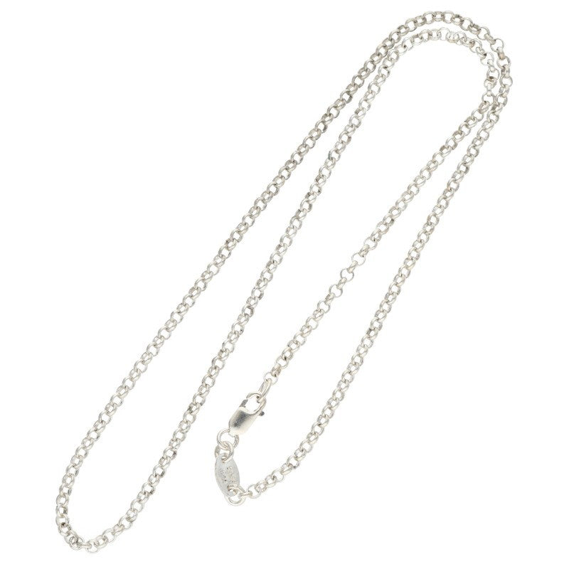 Chrome Hearts Roll Chain Silver Necklace 925 Size 16INCH