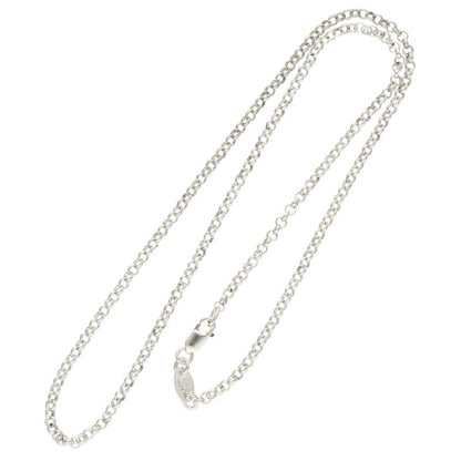 Chrome Hearts Roll Chain Silver Necklace 925 Size 16INCH