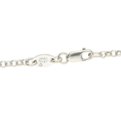 Chrome Hearts Roll Chain Silver Necklace 925 Size 16INCH