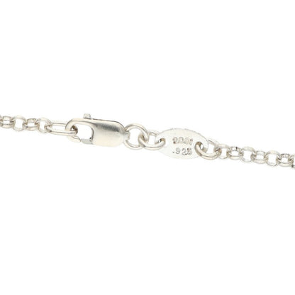 Chrome Hearts Roll Chain Silver Necklace 925 Size 16INCH