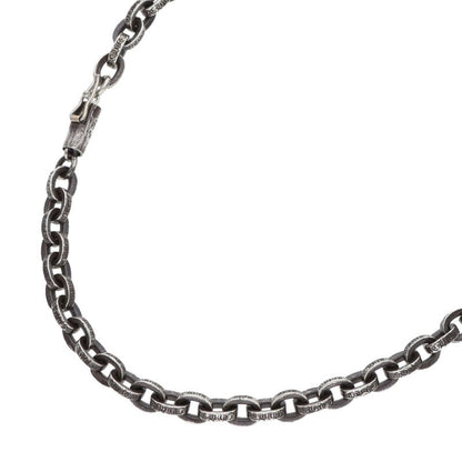 Chrome Hearts Paper Chain Silver Necklace Size 24INCH