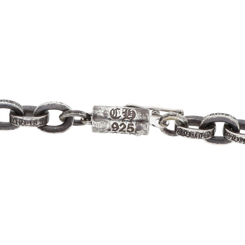 Chrome Hearts Paper Chain Silver Necklace Size 24INCH