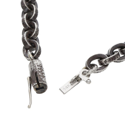Chrome Hearts Paper Chain Silver Necklace Size 24INCH