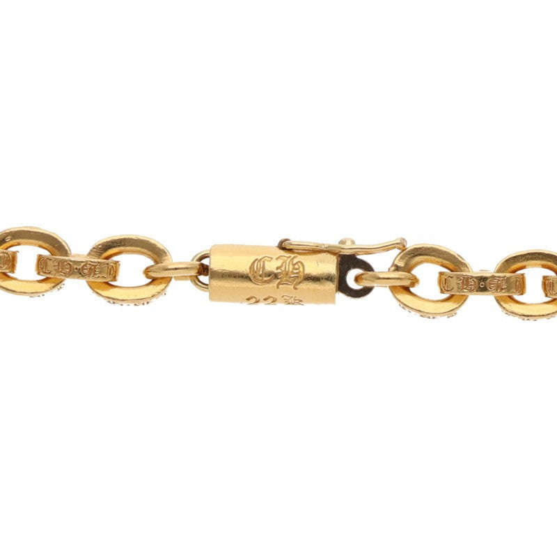 Chrome Hearts 22K Paper Chain Gold Necklace Size 24