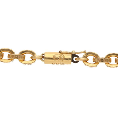 Chrome Hearts 22K Paper Chain Gold Necklace Size 24