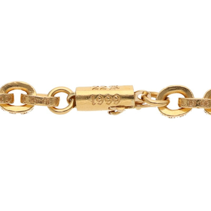Chrome Hearts 22K Paper Chain Gold Necklace Size 24