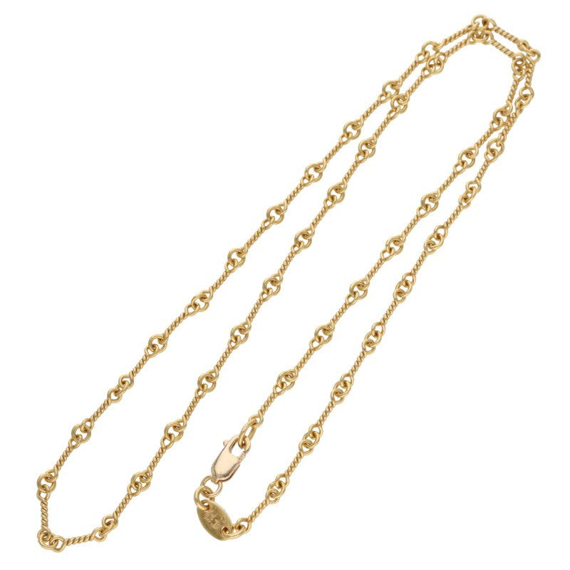 Chrome Hearts 22K Gold Twist Chain Necklace Size 16INCH