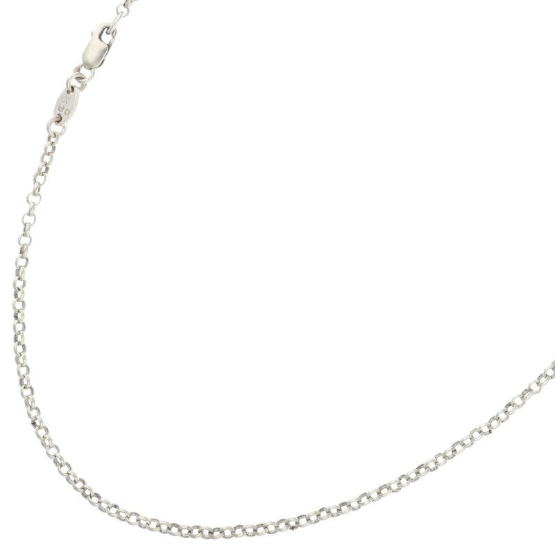 Chrome Hearts Roll Chain Silver Necklace Size 20INCH