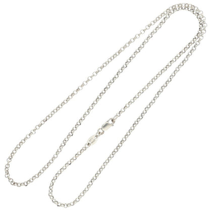 Chrome Hearts Roll Chain Silver Necklace Size 20INCH