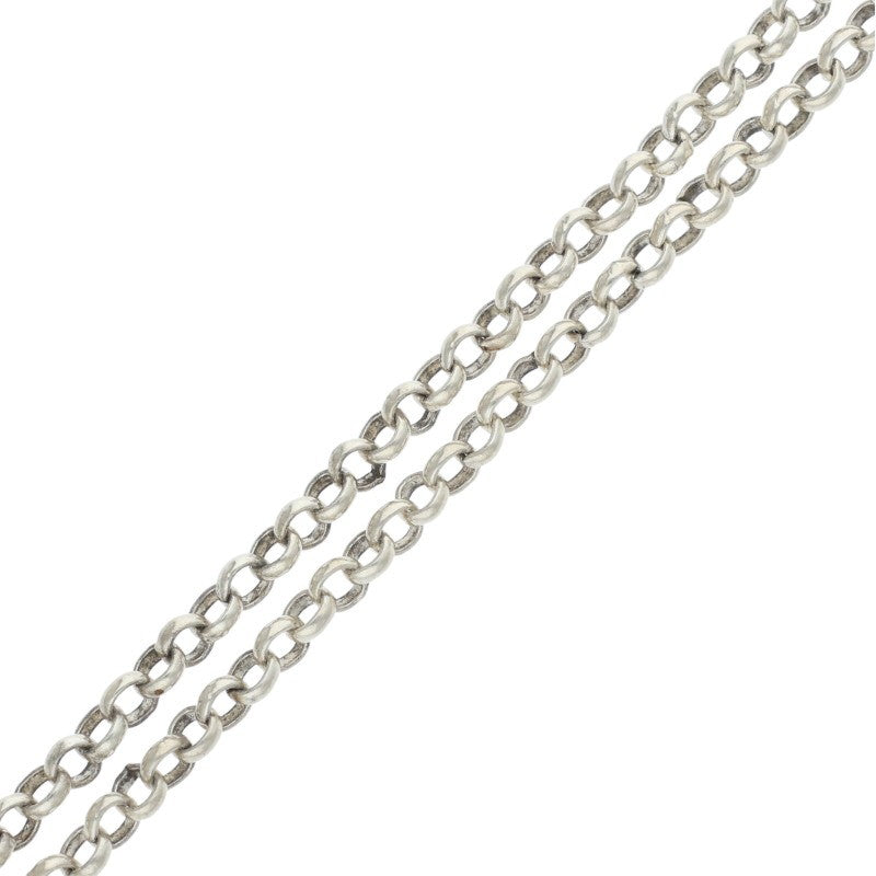 Chrome Hearts Roll Chain Silver Necklace Size 20INCH
