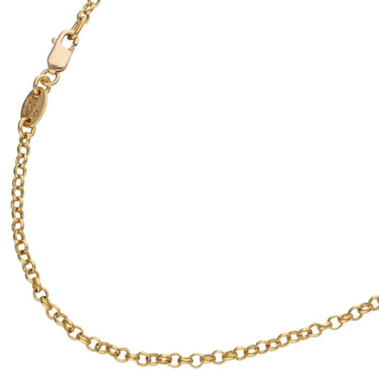 Chrome Hearts 22K Gold Roll Chain Yellow Size 18INCH